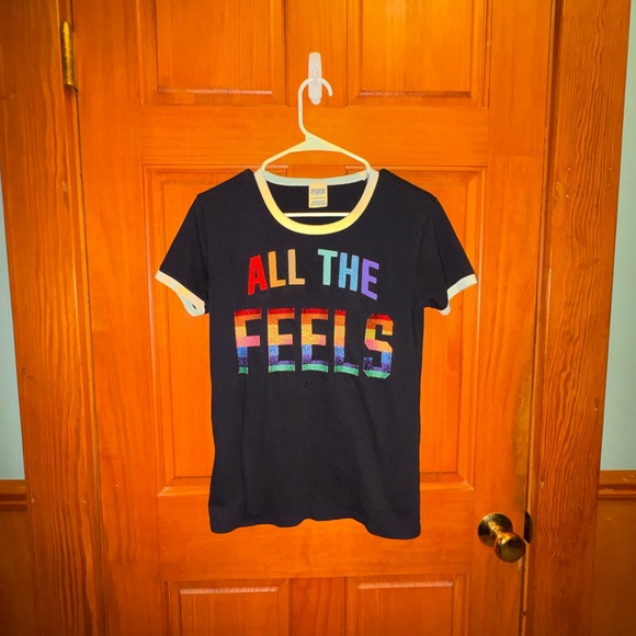 PINK Victoria's Secret Tops - Graphic Tee - PINK Victoria's Secret